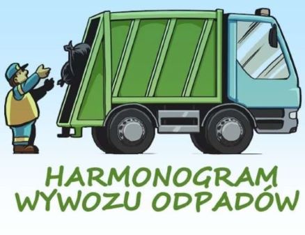 Harmonogram odbioru odpadów komunalnych, segregowanych i biodegradowalnych na rok 2022